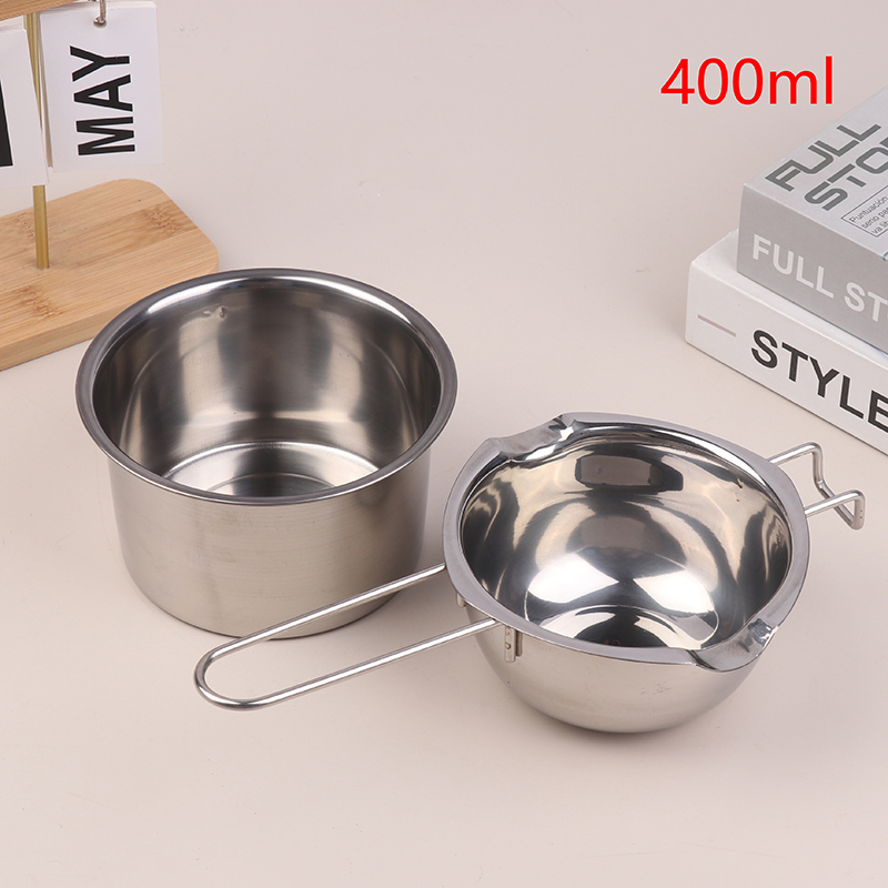 Candle Making Kits - # ステンレス製ポット付きキャンドルワックス溶解ポット1セット、チョコレート、キャンディー、キャンドル、石鹸、ワックスの製造キット