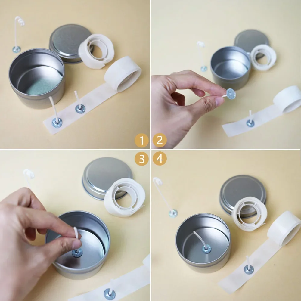 キャンドルを作るための接着剤,10mm, 100ドット/ロー - Candle Making Kits のレビューと価格