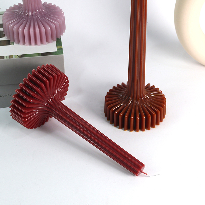 3D花瓶型キャンドルモールドDIYストライプ柱状香り付きキャ - Candle Making Jug のレビューと価格