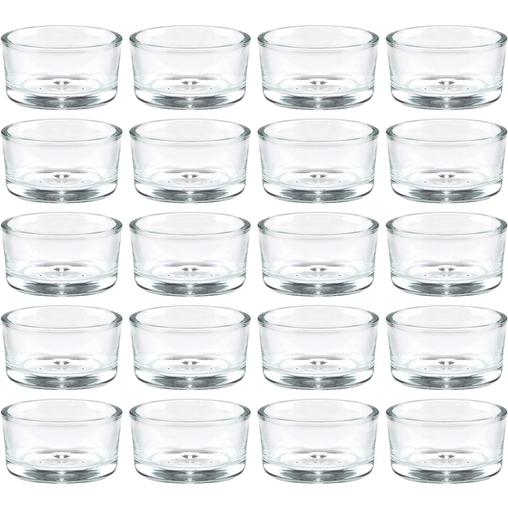 透明なガラス製ティーライトキャンドルホルダー、結婚式、パーテ - Candle Making Jars With Lids のレビューと価格