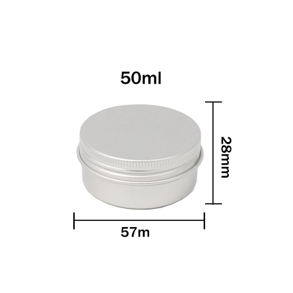 コンパクトなアルミ製容器、丸型金属製クリームジャー、漏れ防止 - Tin Container Lid のレビューと価格